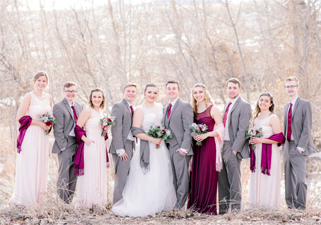 Winter Wedding in Fort Collins with a First Look at Spring Canyon and a romantic church ceremony | Britni Girard Photography | Colorado Wedding Photographer