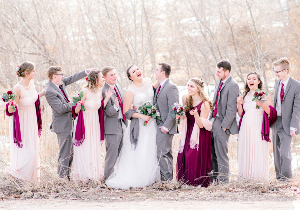 Winter Wedding in Fort Collins with a First Look at Spring Canyon and a romantic church ceremony | Britni Girard Photography | Colorado Wedding Photographer