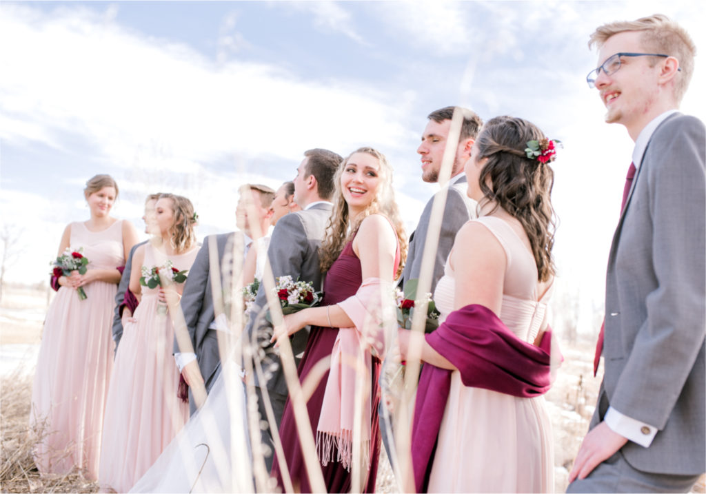 Winter Wedding in Fort Collins with a First Look at Spring Canyon and a romantic church ceremony | Britni Girard Photography | Colorado Wedding Photographer