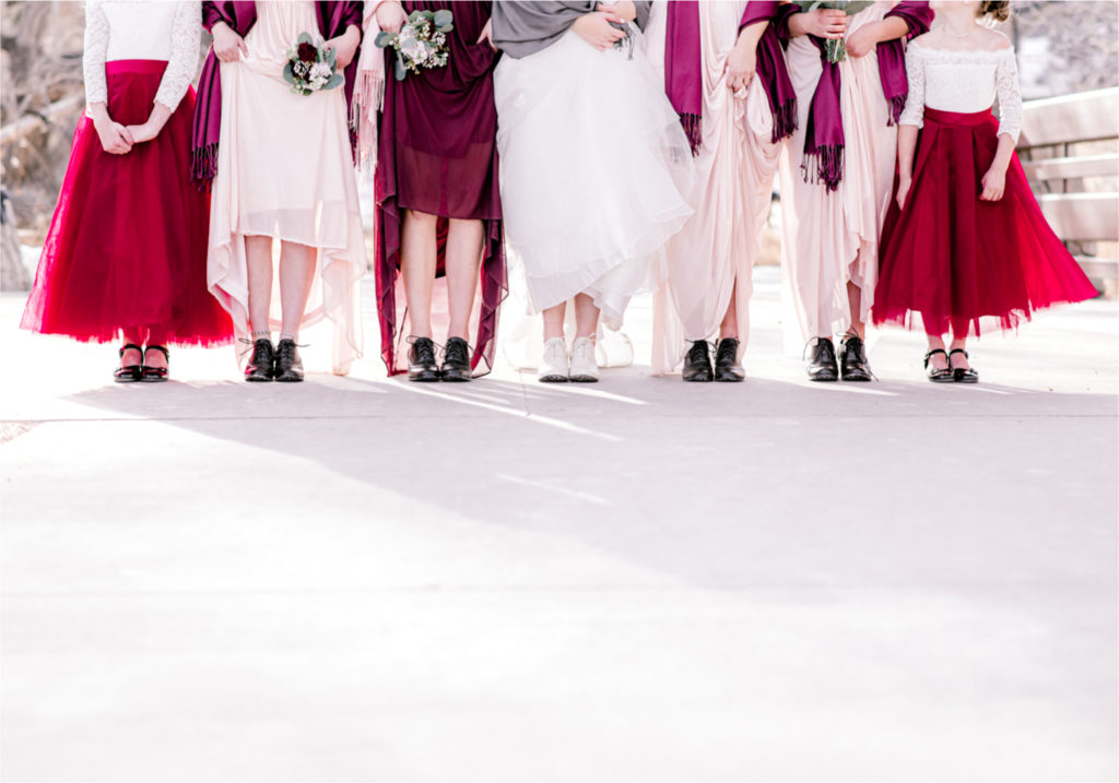 Winter Wedding in Fort Collins with a First Look at Spring Canyon and a romantic church ceremony | Britni Girard Photography | Colorado Wedding Photographer