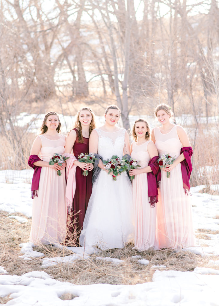 Winter Wedding in Fort Collins with a First Look at Spring Canyon and a romantic church ceremony | Britni Girard Photography | Colorado Wedding Photographer