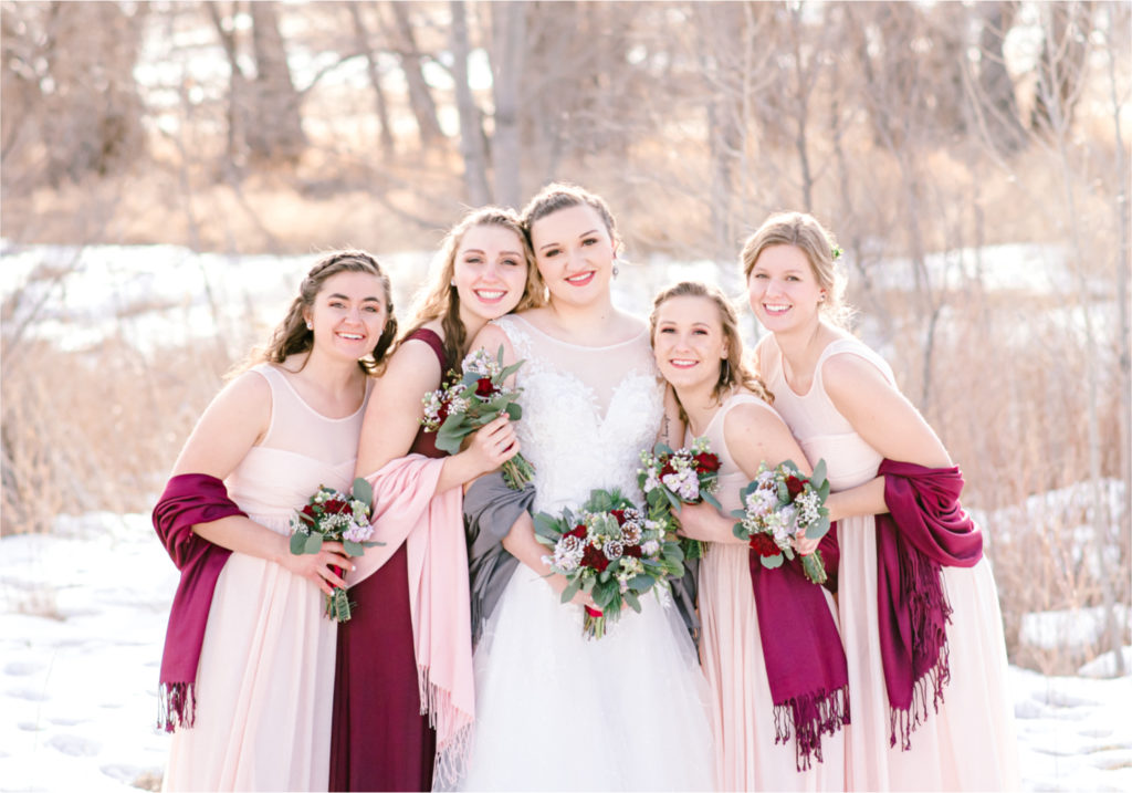 Winter Wedding in Fort Collins with a First Look at Spring Canyon and a romantic church ceremony | Britni Girard Photography | Colorado Wedding Photographer