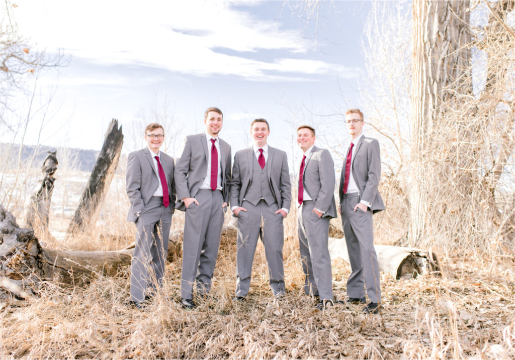 Winter Wedding in Fort Collins with a First Look at Spring Canyon and a romantic church ceremony | Britni Girard Photography | Colorado Wedding Photographer