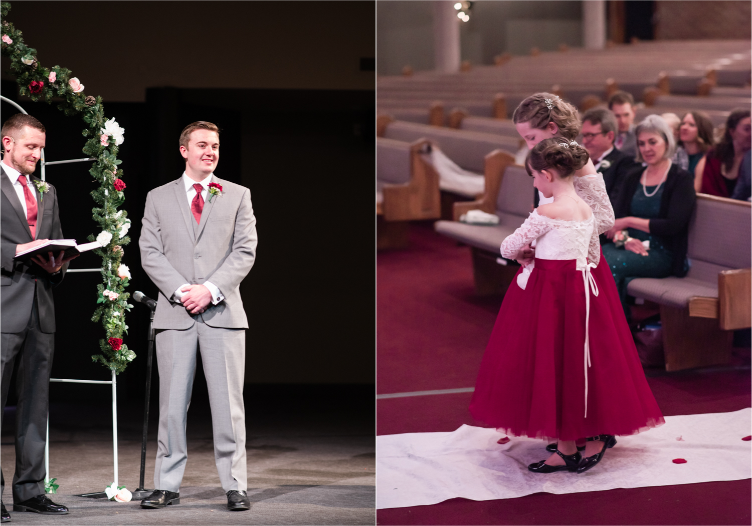Winter Wedding in Fort Collins with a First Look at Spring Canyon and a romantic church ceremony | Britni Girard Photography | Colorado Wedding Photographer