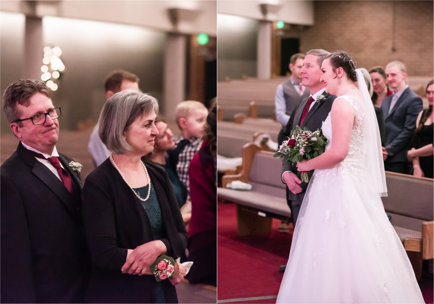 Winter Wedding in Fort Collins with a First Look at Spring Canyon and a romantic church ceremony | Britni Girard Photography | Colorado Wedding Photographer