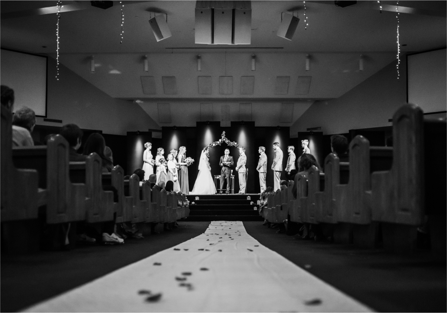 Winter Wedding in Fort Collins with a First Look at Spring Canyon and a romantic church ceremony | Britni Girard Photography | Colorado Wedding Photographer