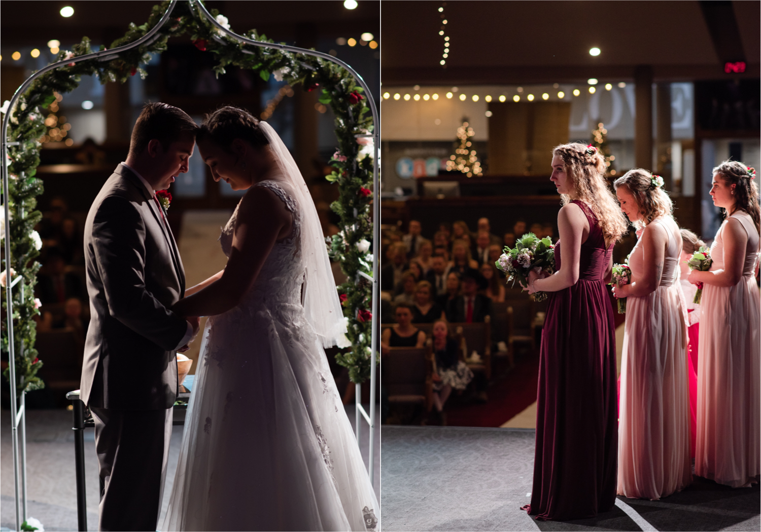 Winter Wedding in Fort Collins with a First Look at Spring Canyon and a romantic church ceremony | Britni Girard Photography | Colorado Wedding Photographer