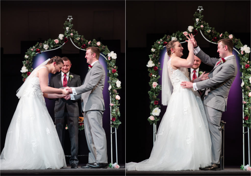 Winter Wedding in Fort Collins with a First Look at Spring Canyon and a romantic church ceremony | Britni Girard Photography | Colorado Wedding Photographer