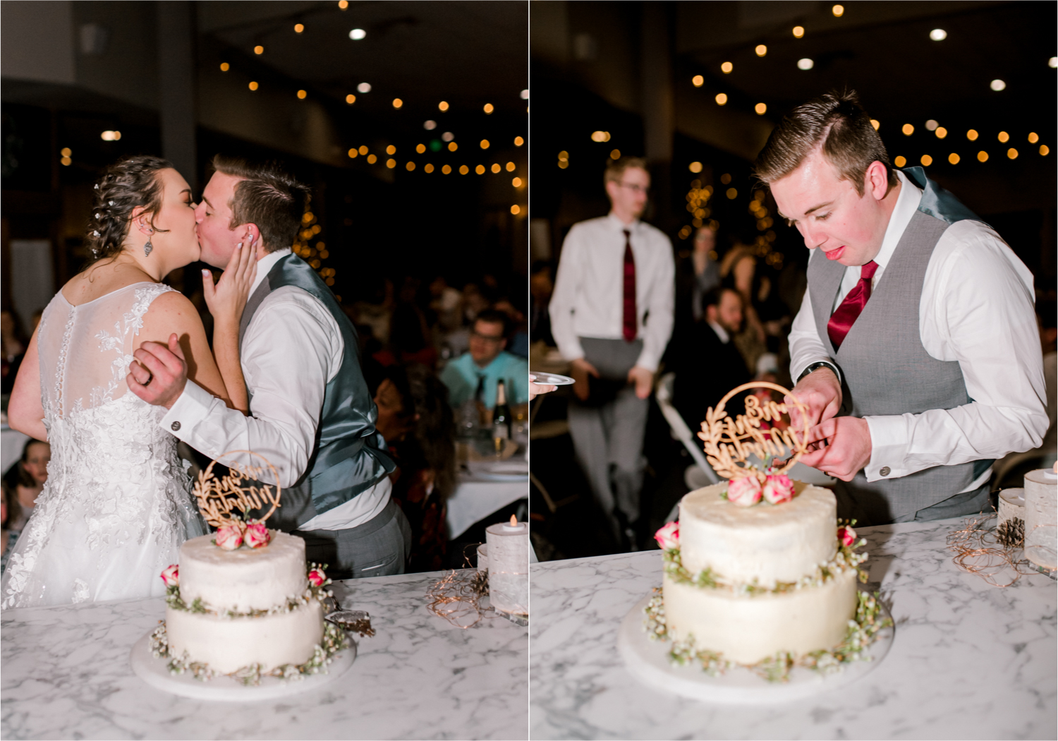 Winter Wedding in Fort Collins with a First Look at Spring Canyon and a romantic church ceremony | Britni Girard Photography | Colorado Wedding Photographer