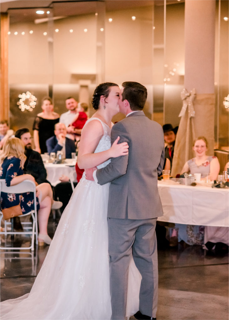 Winter Wedding in Fort Collins with a First Look at Spring Canyon and a romantic church ceremony | Britni Girard Photography | Colorado Wedding Photographer
