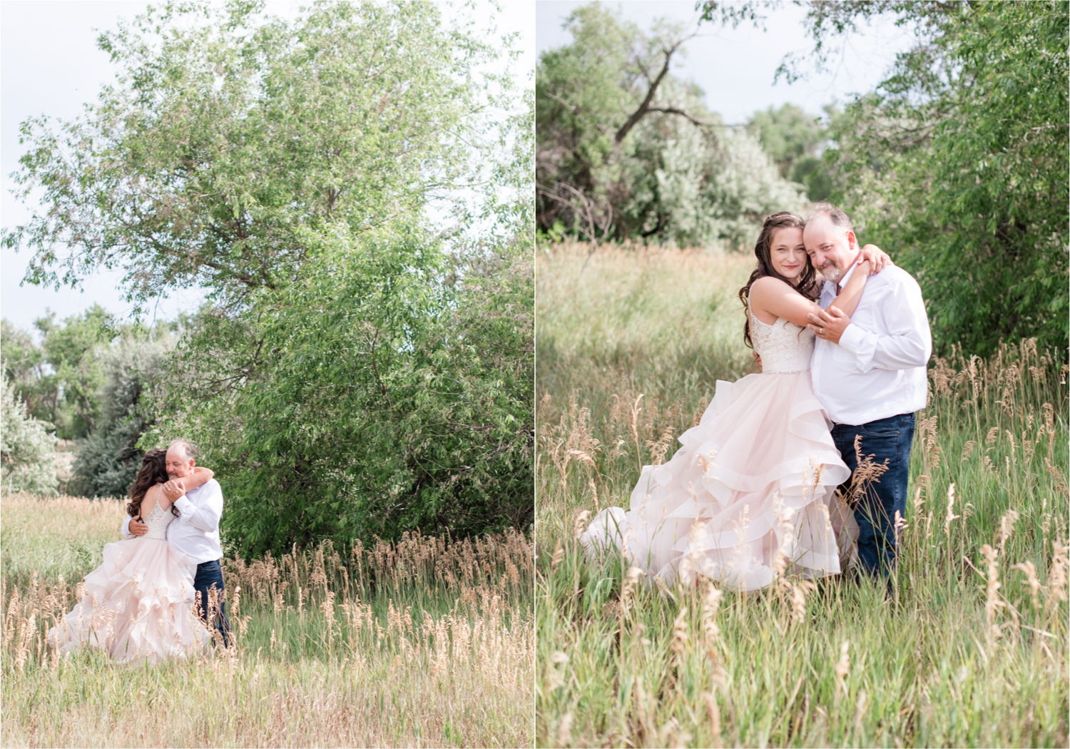 Rustic Country Glam Wedding during Summer in Northern Colorado with first look and a romantic country dance | Britni Girard Photography - Greeley, Colorado