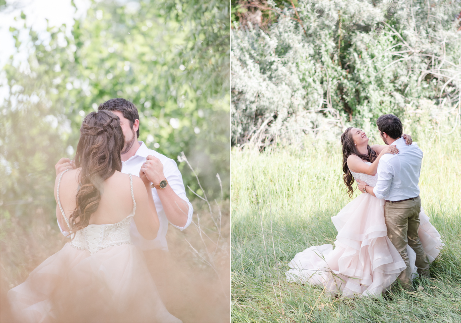 Rustic Country Glam Wedding during Summer in Northern Colorado with first look and a romantic country dance | Britni Girard Photography - Greeley, Colorado
