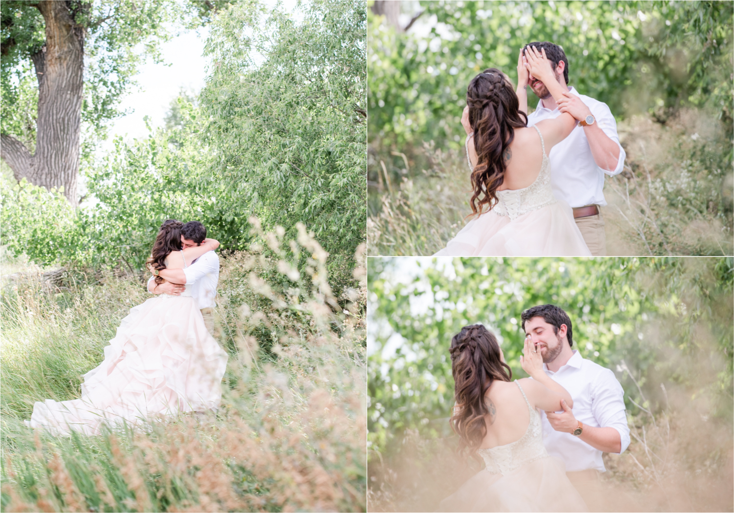 Rustic Country Glam Wedding during Summer in Northern Colorado with first look and a romantic country dance | Britni Girard Photography - Greeley, Colorado