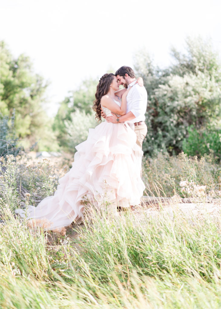 Rustic Country Glam Wedding during Summer in Northern Colorado with first look and a romantic country dance | Britni Girard Photography - Greeley, Colorado