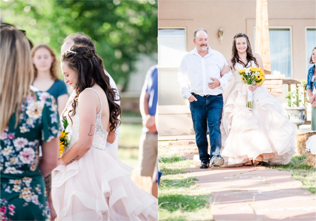 Rustic Country Glam Wedding during Summer in Northern Colorado with first look and a romantic country dance | Britni Girard Photography - Greeley, Colorado