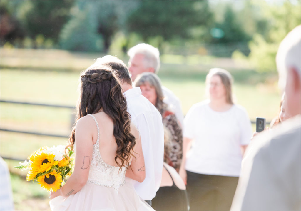Rustic Country Glam Wedding during Summer in Northern Colorado with first look and a romantic country dance | Britni Girard Photography - Greeley, Colorado