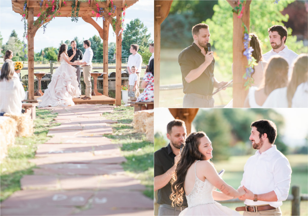 Rustic Country Glam Wedding during Summer in Northern Colorado with first look and a romantic country dance | Britni Girard Photography - Greeley, Colorado