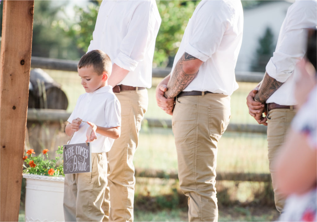 Rustic Country Glam Wedding during Summer in Northern Colorado with first look and a romantic country dance | Britni Girard Photography - Greeley, Colorado