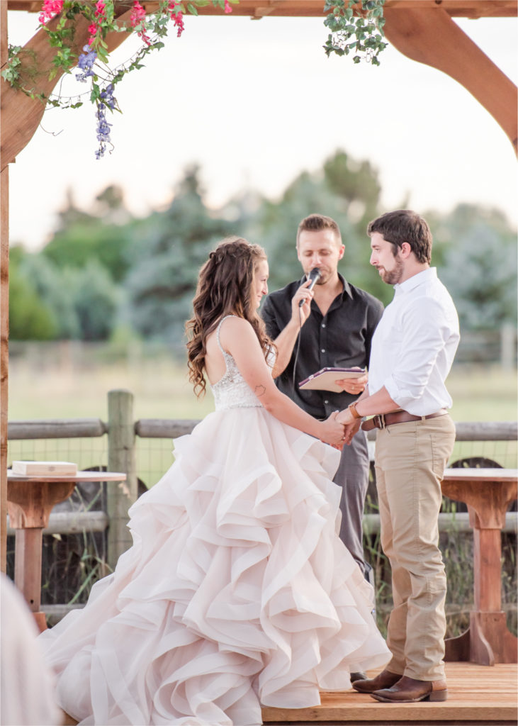 Rustic Country Glam Wedding during Summer in Northern Colorado with first look and a romantic country dance | Britni Girard Photography - Greeley, Colorado