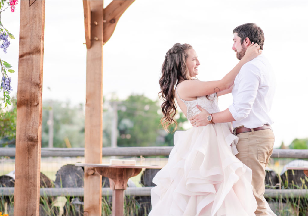 Rustic Country Glam Wedding during Summer in Northern Colorado with first look and a romantic country dance | Britni Girard Photography - Greeley, Colorado