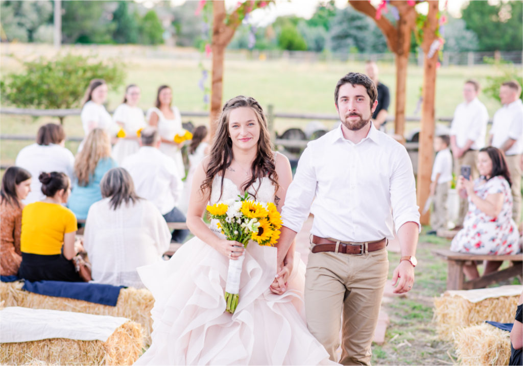 Rustic Country Glam Wedding during Summer in Northern Colorado with first look and a romantic country dance | Britni Girard Photography - Greeley, Colorado