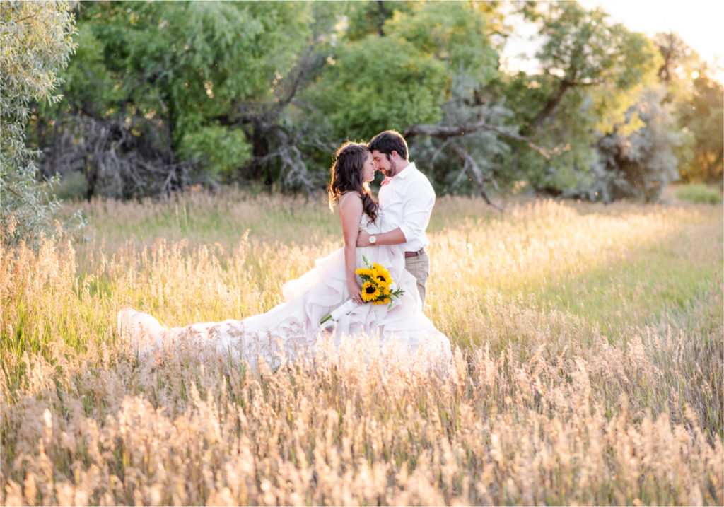 Rustic Country Glam Wedding during Summer in Northern Colorado with first look and a romantic country dance | Britni Girard Photography - Greeley, Colorado