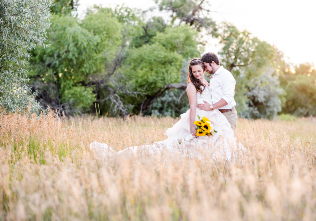 Rustic Country Glam Wedding during Summer in Northern Colorado with first look and a romantic country dance | Britni Girard Photography - Greeley, Colorado