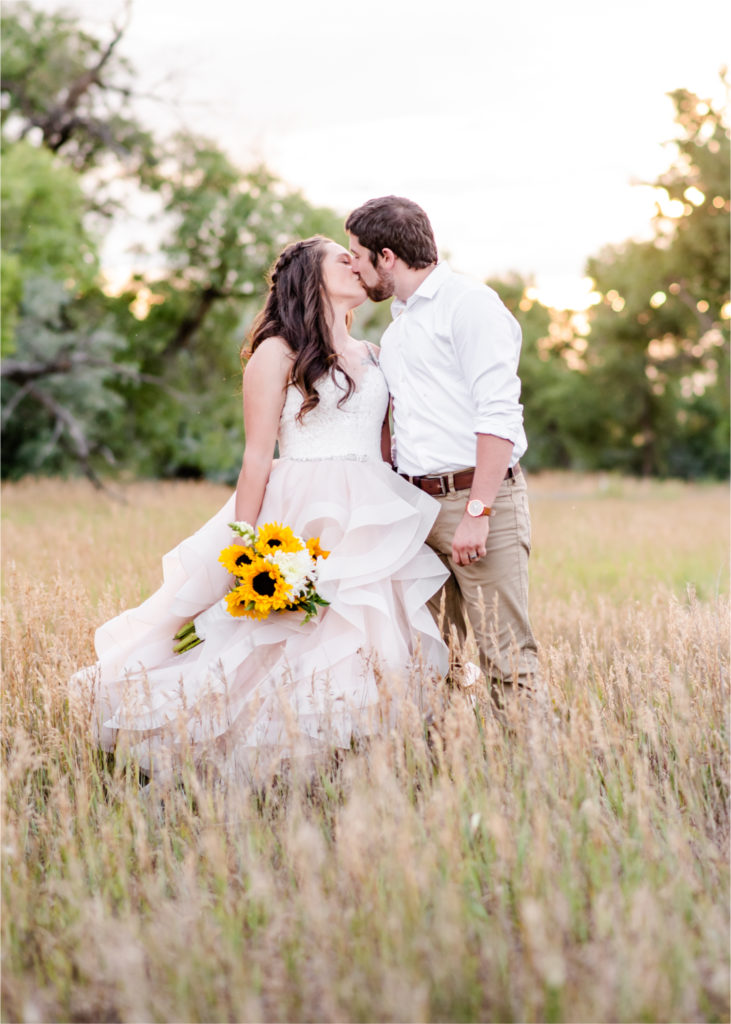 Rustic Country Glam Wedding during Summer in Northern Colorado with first look and a romantic country dance | Britni Girard Photography - Greeley, Colorado