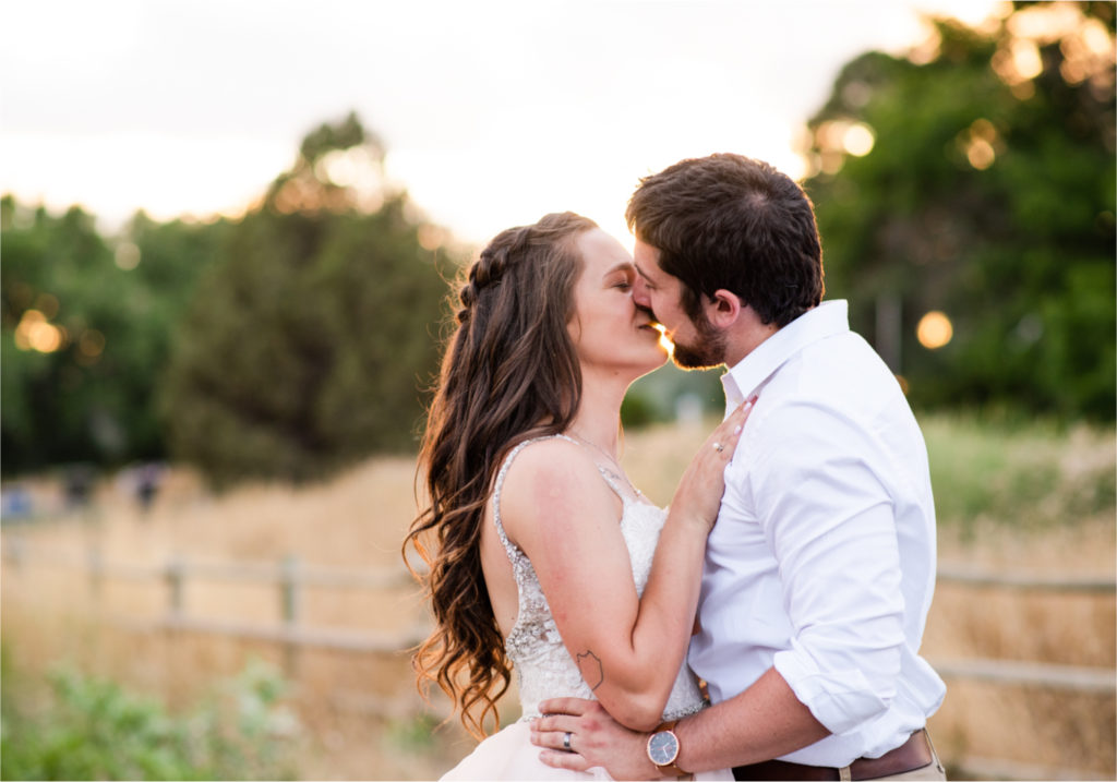 Rustic Country Glam Wedding during Summer in Northern Colorado with first look and a romantic country dance | Britni Girard Photography - Greeley, Colorado