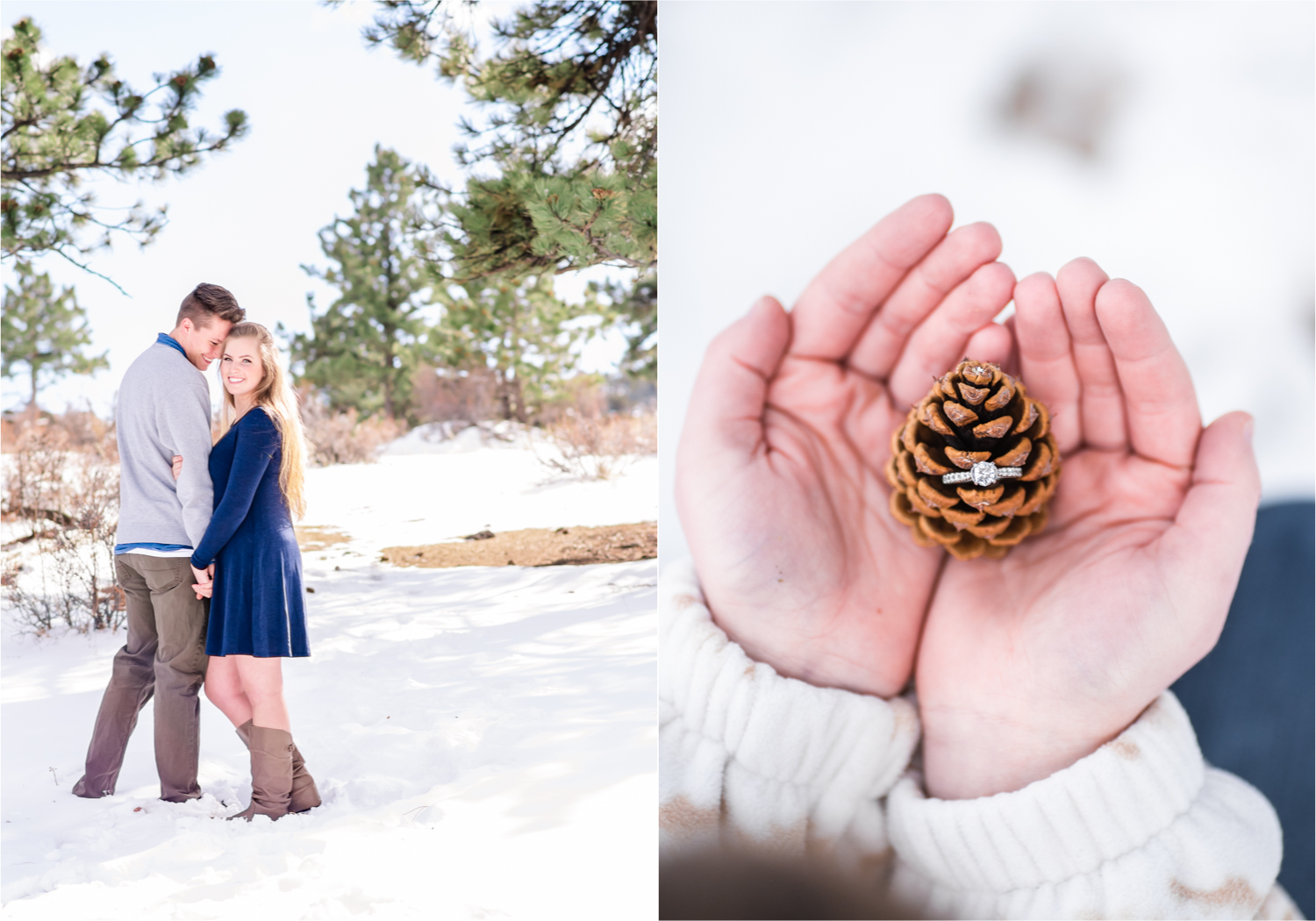 Estes Park Winter Engagement near Stanley Hotel | Britni Girard Photography Colorado Wedding Photographer | Rocky Mountain National Park