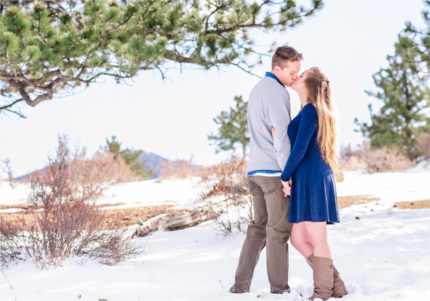 Estes Park Winter Engagement near Stanley Hotel | Britni Girard Photography Colorado Wedding Photographer | Rocky Mountain National Park