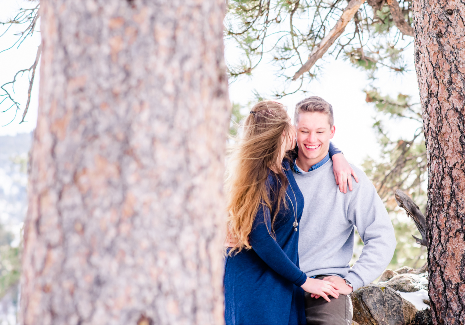 Estes Park Winter Engagement near Stanley Hotel | Britni Girard Photography Colorado Wedding Photographer | Rocky Mountain National Park