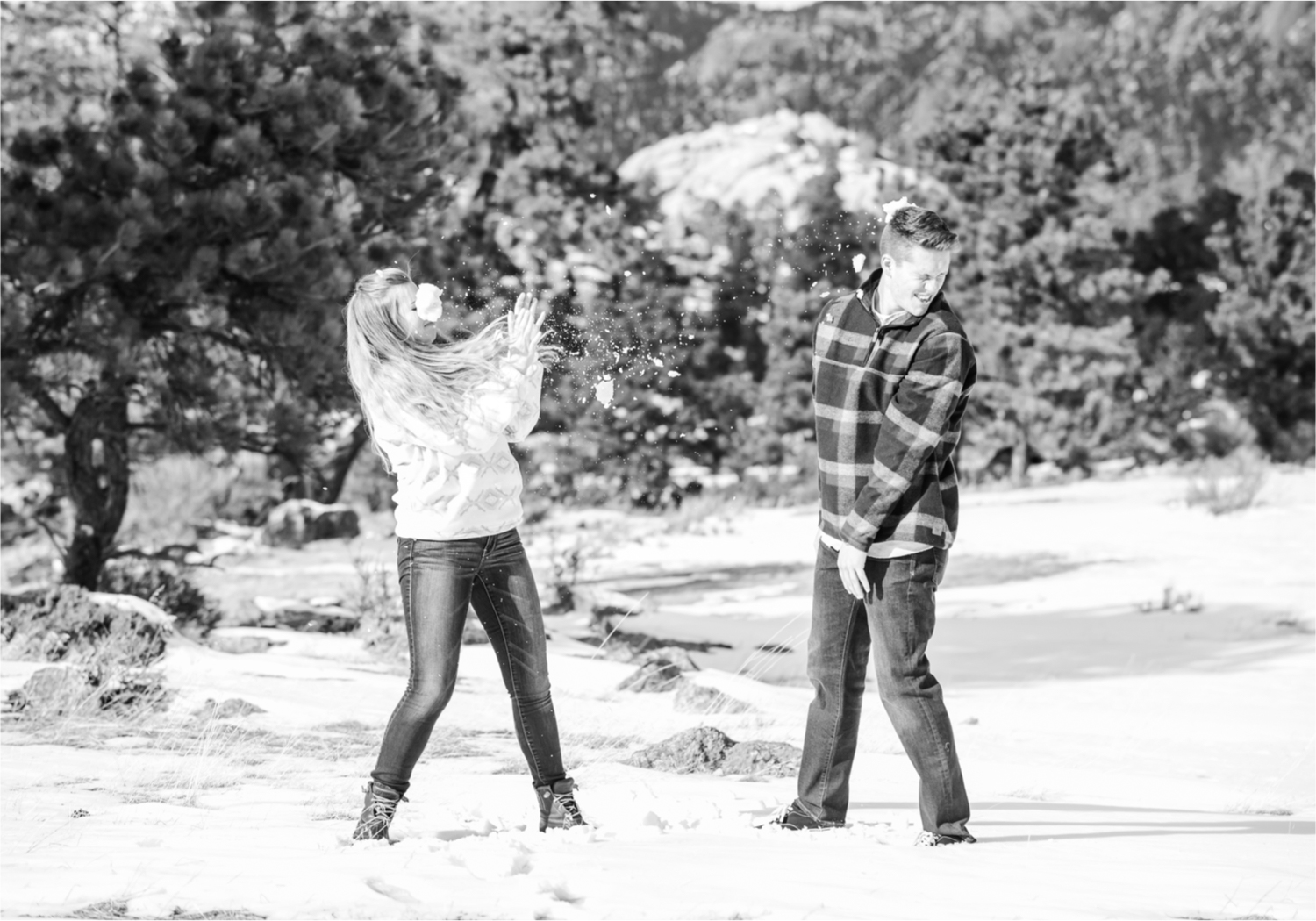 Estes Park Winter Engagement near Stanley Hotel | Britni Girard Photography Colorado Wedding Photographer | Rocky Mountain National Park