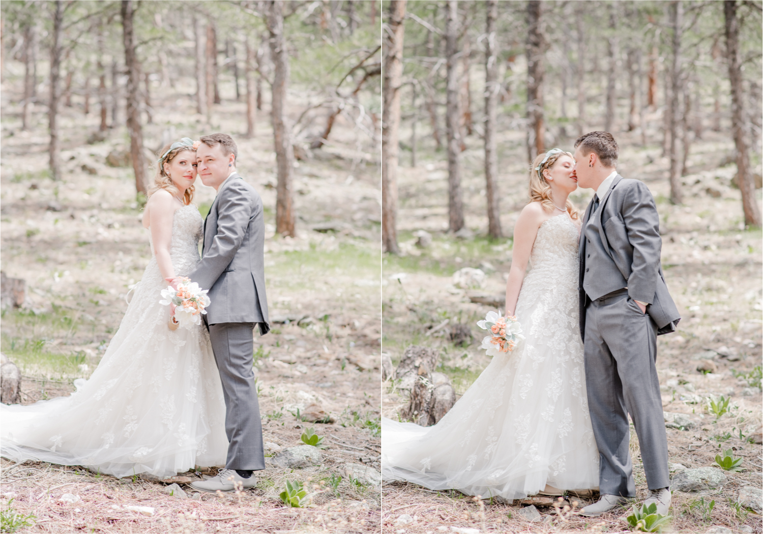 Rustic Rocky Mountain Wedding in Loveland Colorado | Britni Girard Photography | Romantic Morning Brunch Wedding with big surprises for guests | Rain and Shine