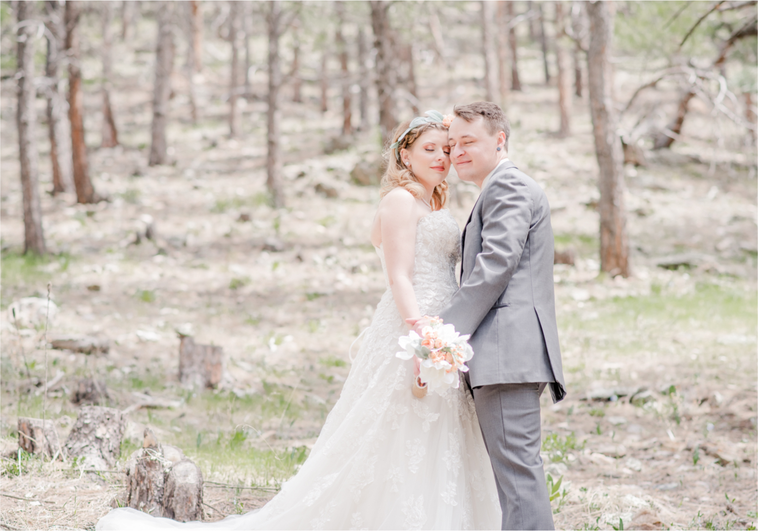 Rustic Rocky Mountain Wedding in Loveland Colorado | Britni Girard Photography | Romantic Morning Brunch Wedding with big surprises for guests | Rain and Shine