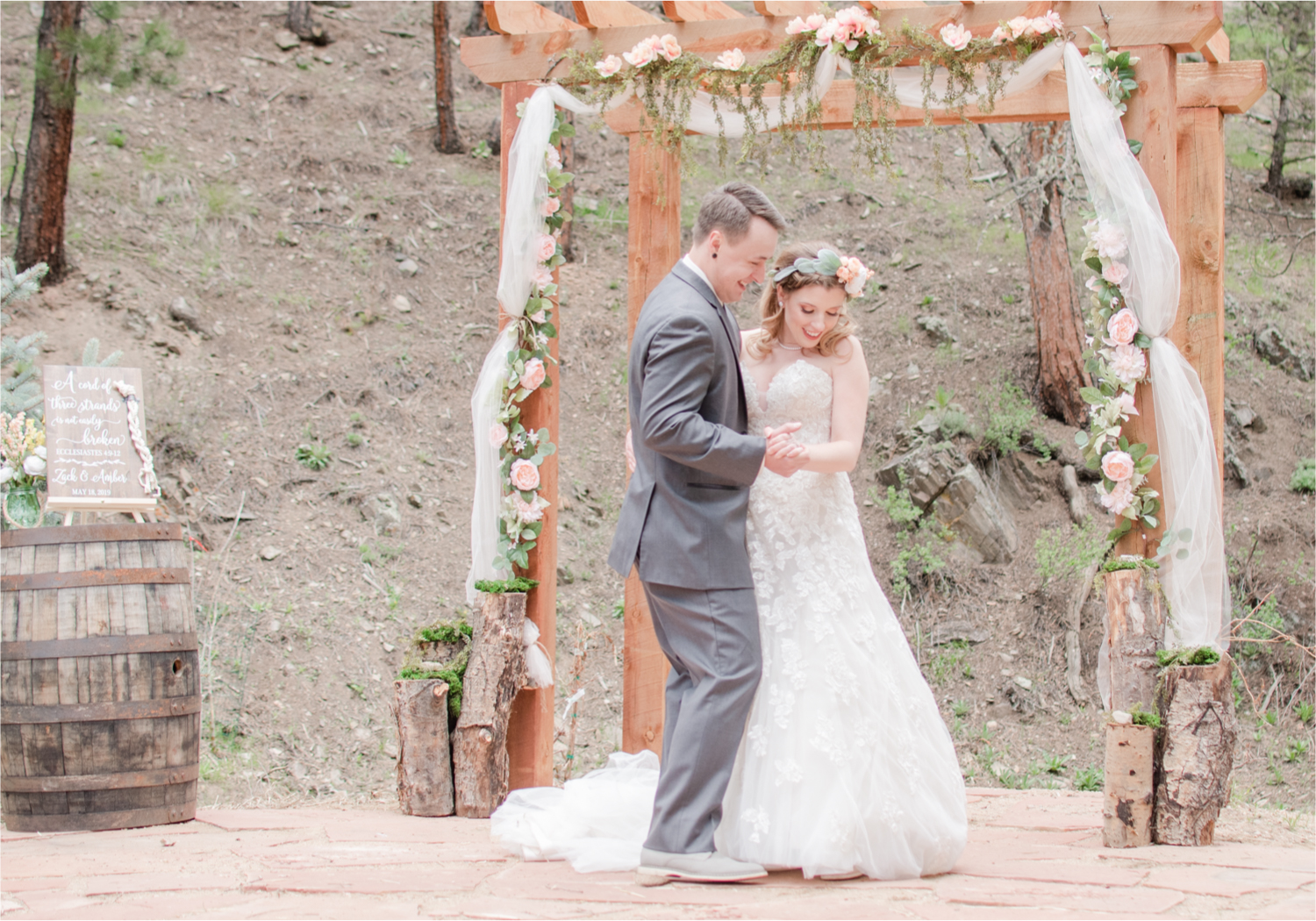 Rustic Rocky Mountain Wedding in Loveland Colorado | Britni Girard Photography | Romantic Morning Brunch Wedding with big surprises for guests | Rain and Shine