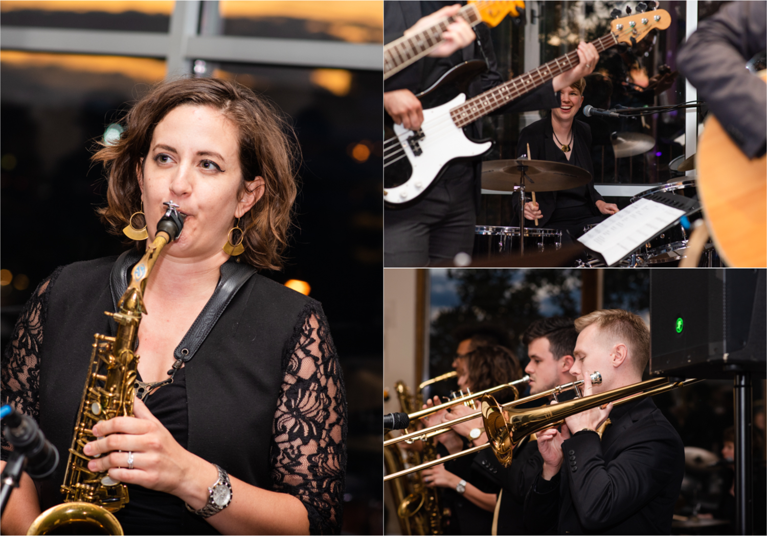 Modern Romantic wedding at Wedgwood Weddings Brittany Hill in Denver Colorado | Britni Girard Photography | Whiskey unity ceremony and live band The Burroughs are highlights of this musician couples wedding | Dragonfly Floral Company