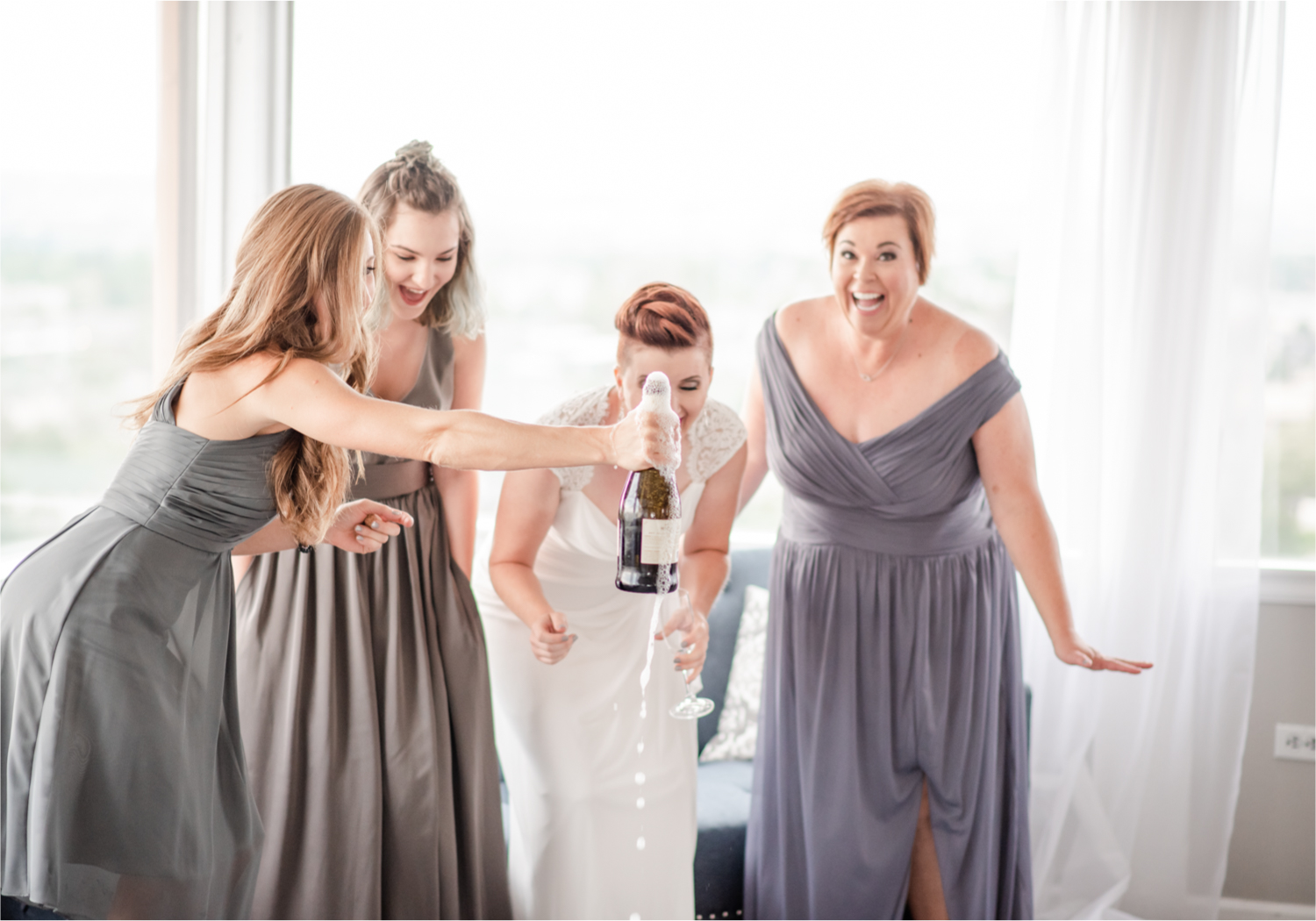 Modern Romantic wedding at Wedgwood Weddings Brittany Hill in Denver Colorado | Britni Girard Photography | Whiskey unity ceremony and live band The Burroughs are highlights of this musician couples wedding | Dragonfly Floral Company