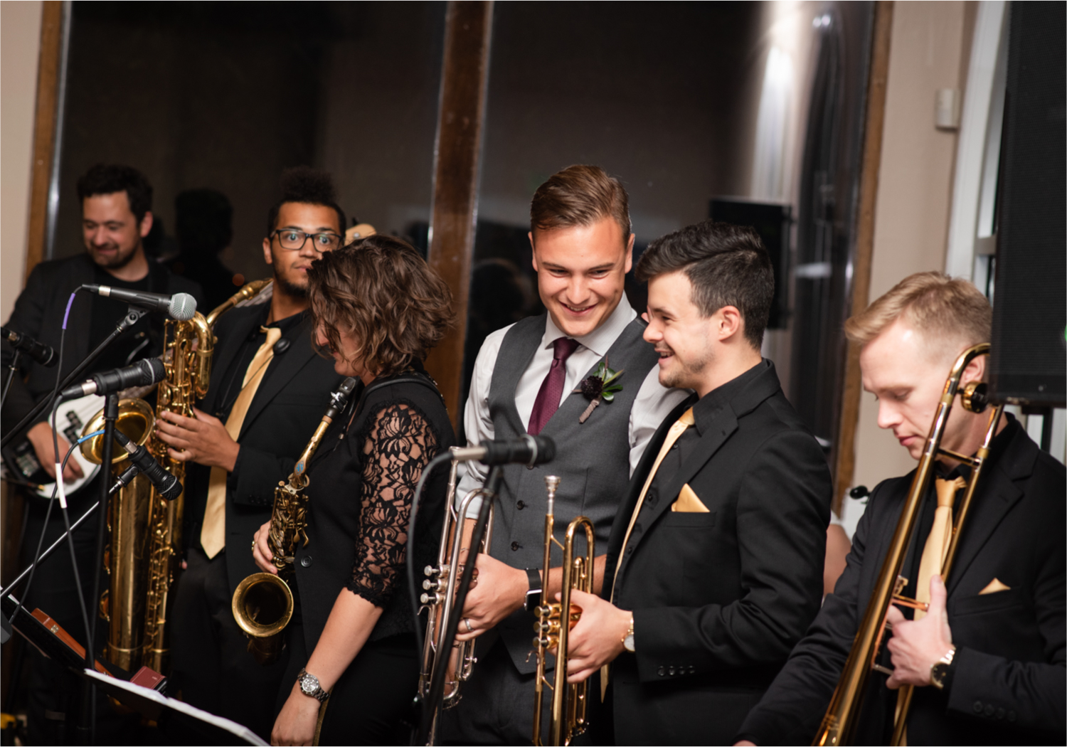 Modern Romantic wedding at Wedgwood Weddings Brittany Hill in Denver Colorado | Britni Girard Photography | Whiskey unity ceremony and live band The Burroughs are highlights of this musician couples wedding | Dragonfly Floral Company