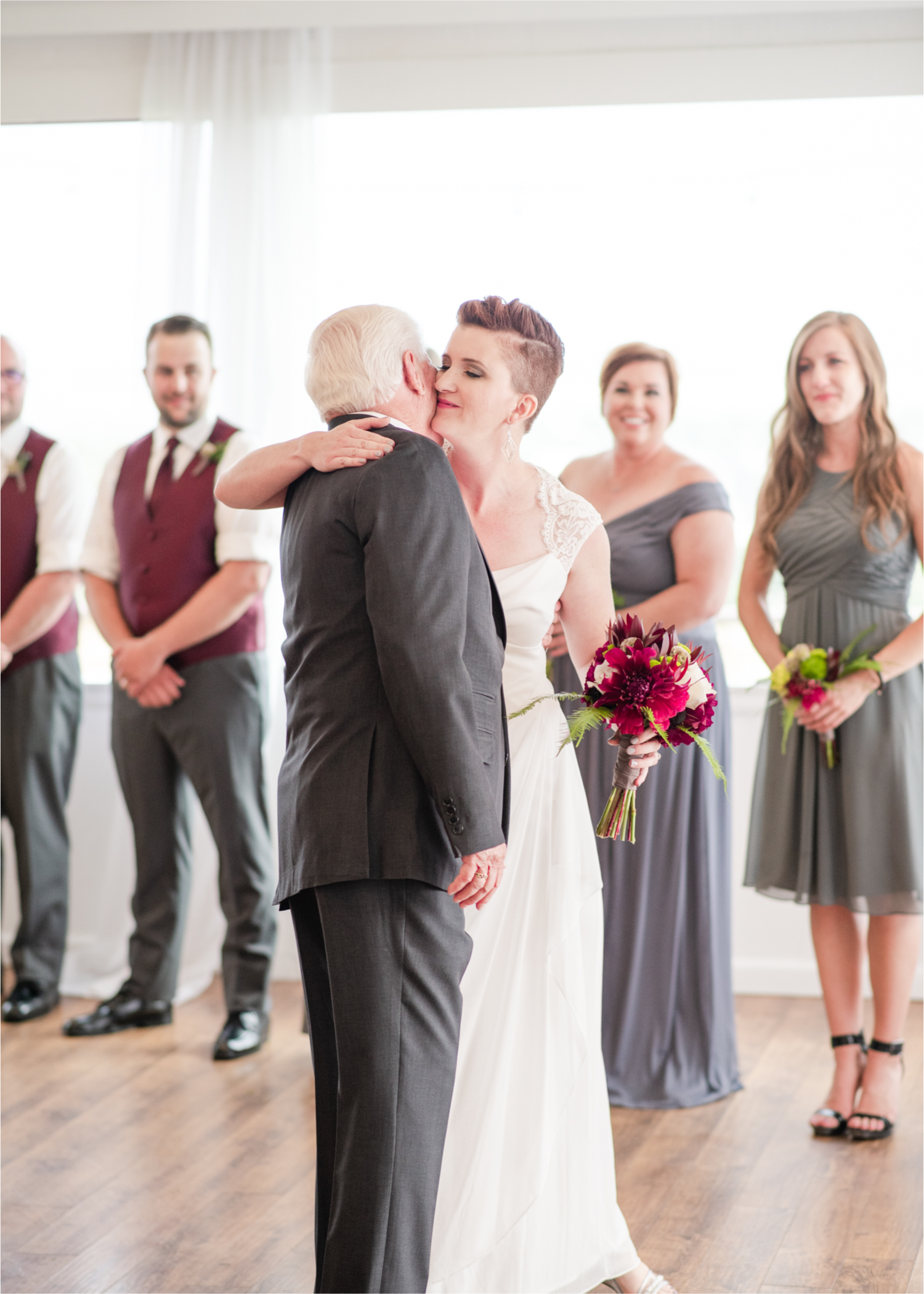 Modern Romantic wedding at Wedgwood Weddings Brittany Hill in Denver Colorado | Britni Girard Photography | Whiskey unity ceremony and live band The Burroughs are highlights of this musician couples wedding | Dragonfly Floral Company