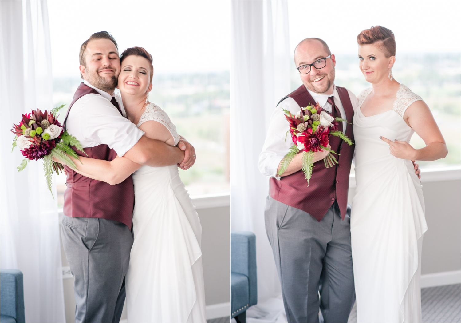 Modern Romantic wedding at Wedgwood Weddings Brittany Hill in Denver Colorado | Britni Girard Photography | Whiskey unity ceremony and live band The Burroughs are highlights of this musician couples wedding | Dragonfly Floral Company