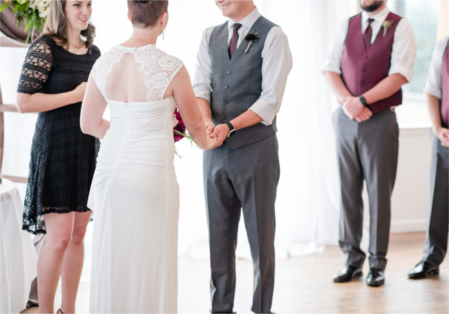 Modern Romantic wedding at Wedgwood Weddings Brittany Hill in Denver Colorado | Britni Girard Photography | Whiskey unity ceremony and live band The Burroughs are highlights of this musician couples wedding | Dragonfly Floral Company
