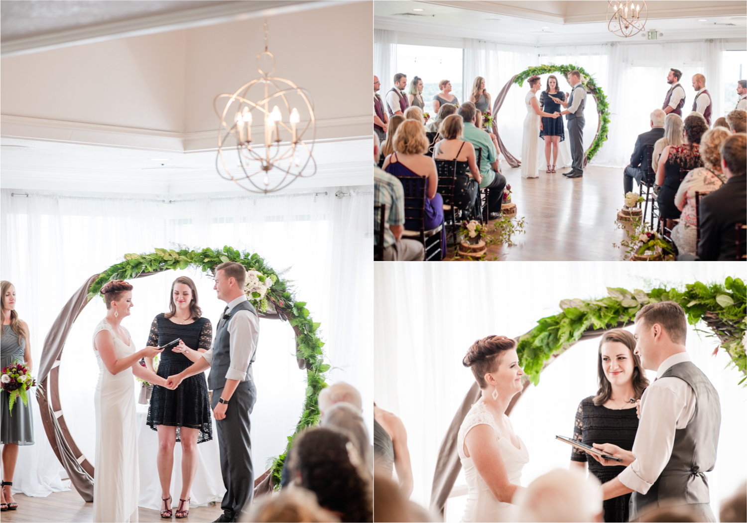 Modern Romantic wedding at Wedgwood Weddings Brittany Hill in Denver Colorado | Britni Girard Photography | Whiskey unity ceremony and live band The Burroughs are highlights of this musician couples wedding | Dragonfly Floral Company