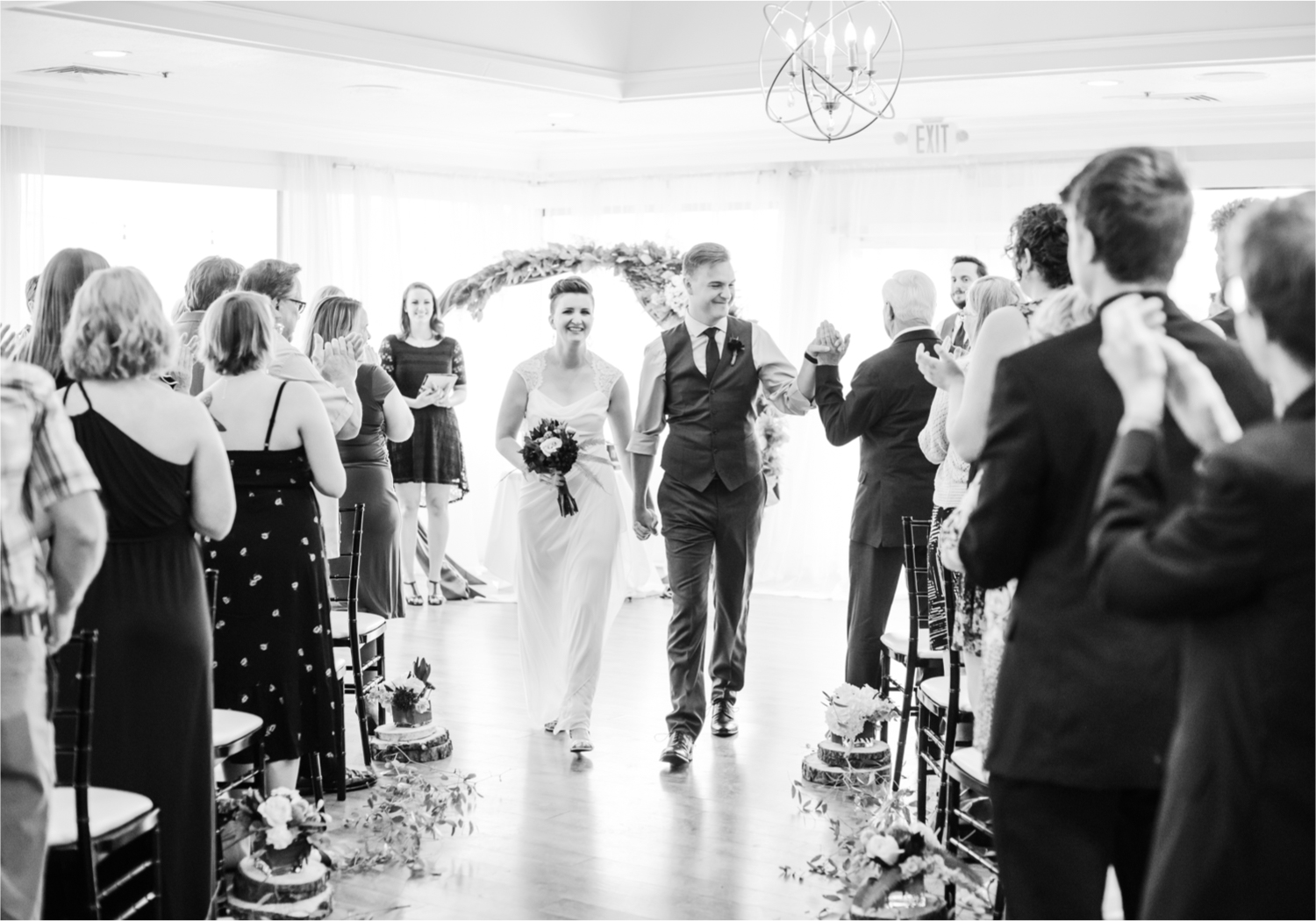 Modern Romantic wedding at Wedgwood Weddings Brittany Hill in Denver Colorado | Britni Girard Photography | Whiskey unity ceremony and live band The Burroughs are highlights of this musician couples wedding | Dragonfly Floral Company