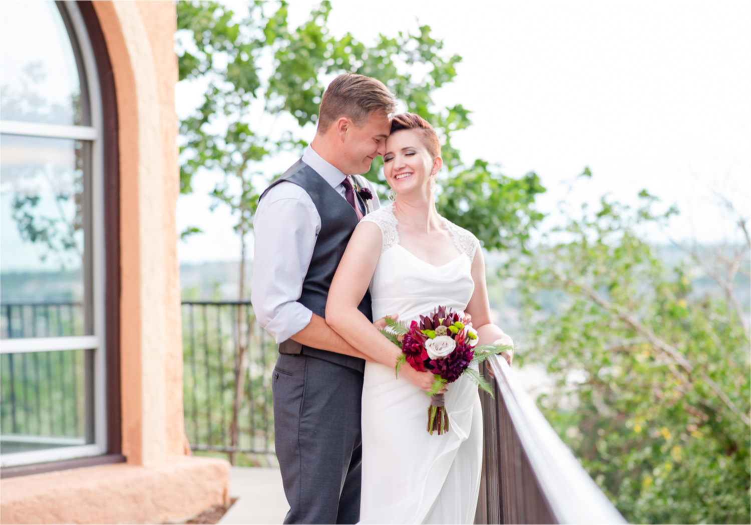 Modern Romantic wedding at Wedgwood Weddings Brittany Hill in Denver Colorado | Britni Girard Photography | Whiskey unity ceremony and live band The Burroughs are highlights of this musician couples wedding | Dragonfly Floral Company