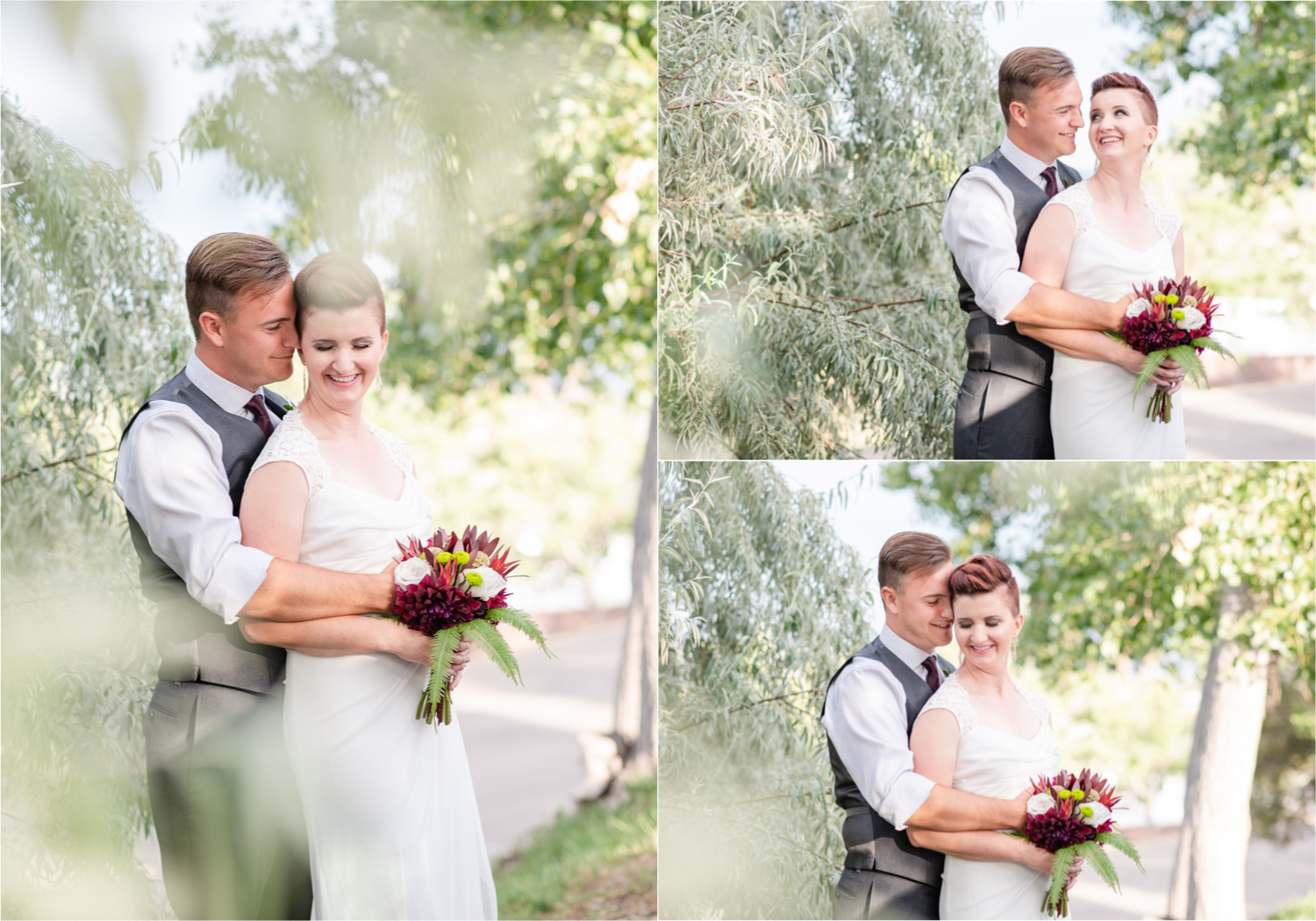 Modern Romantic wedding at Wedgwood Weddings Brittany Hill in Denver Colorado | Britni Girard Photography | Whiskey unity ceremony and live band The Burroughs are highlights of this musician couples wedding | Dragonfly Floral Company