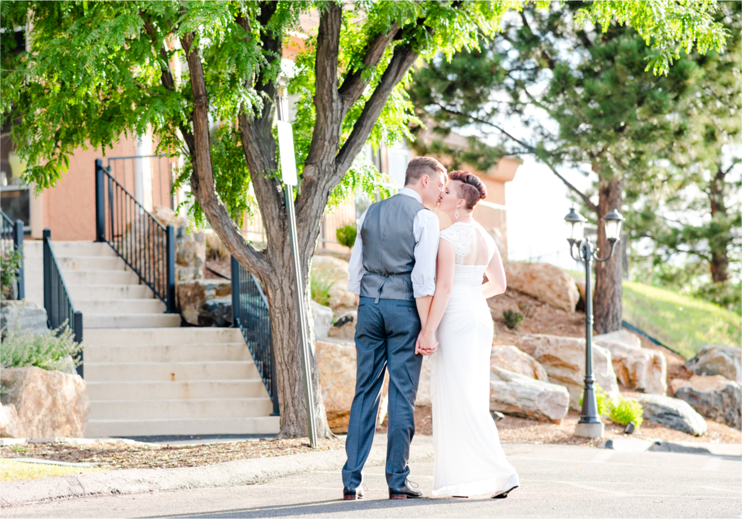 Modern Romantic wedding at Wedgwood Weddings Brittany Hill in Denver Colorado | Britni Girard Photography | Whiskey unity ceremony and live band The Burroughs are highlights of this musician couples wedding | Dragonfly Floral Company