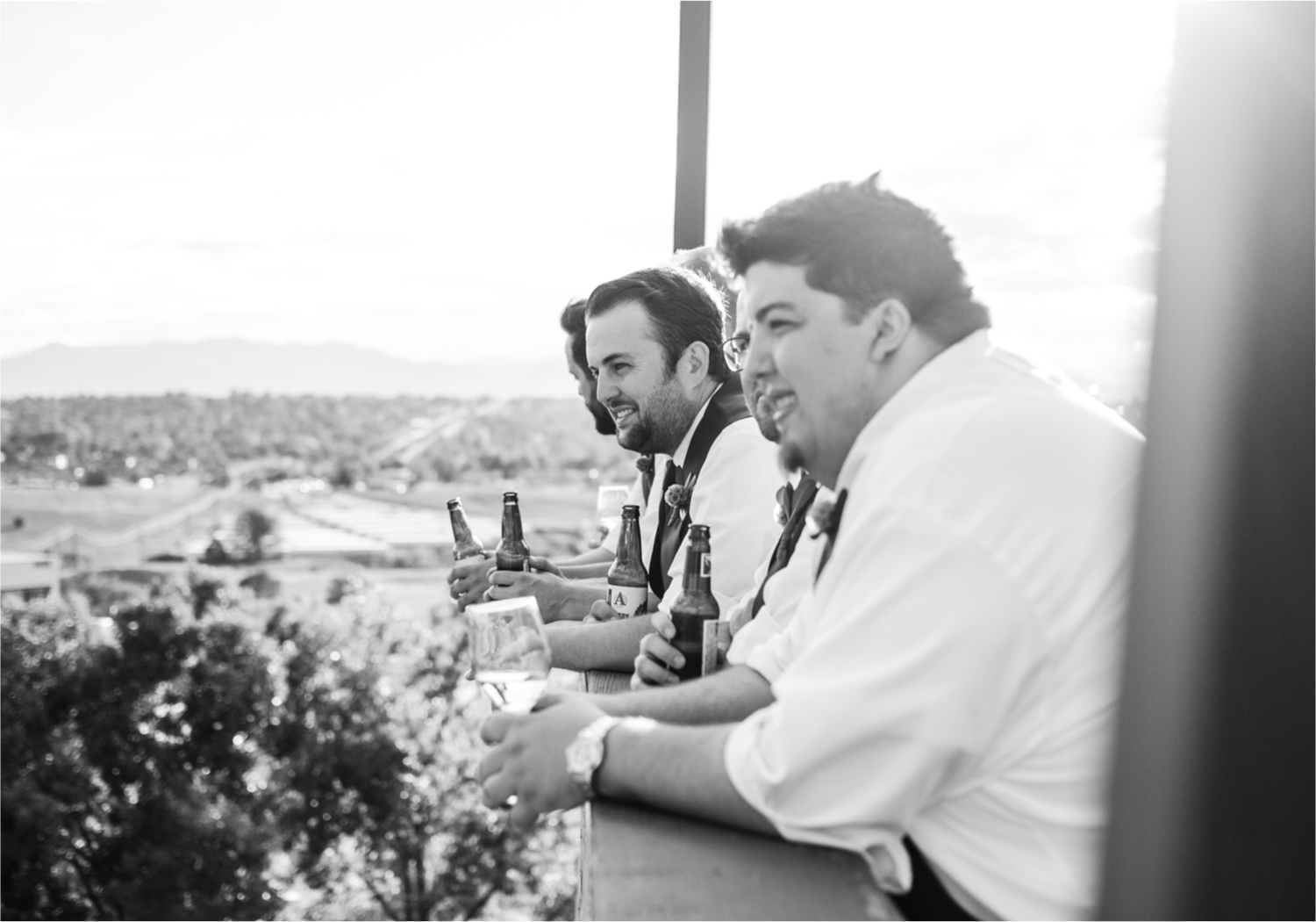 Modern Romantic wedding at Wedgwood Weddings Brittany Hill in Denver Colorado | Britni Girard Photography | Whiskey unity ceremony and live band The Burroughs are highlights of this musician couples wedding | Dragonfly Floral Company