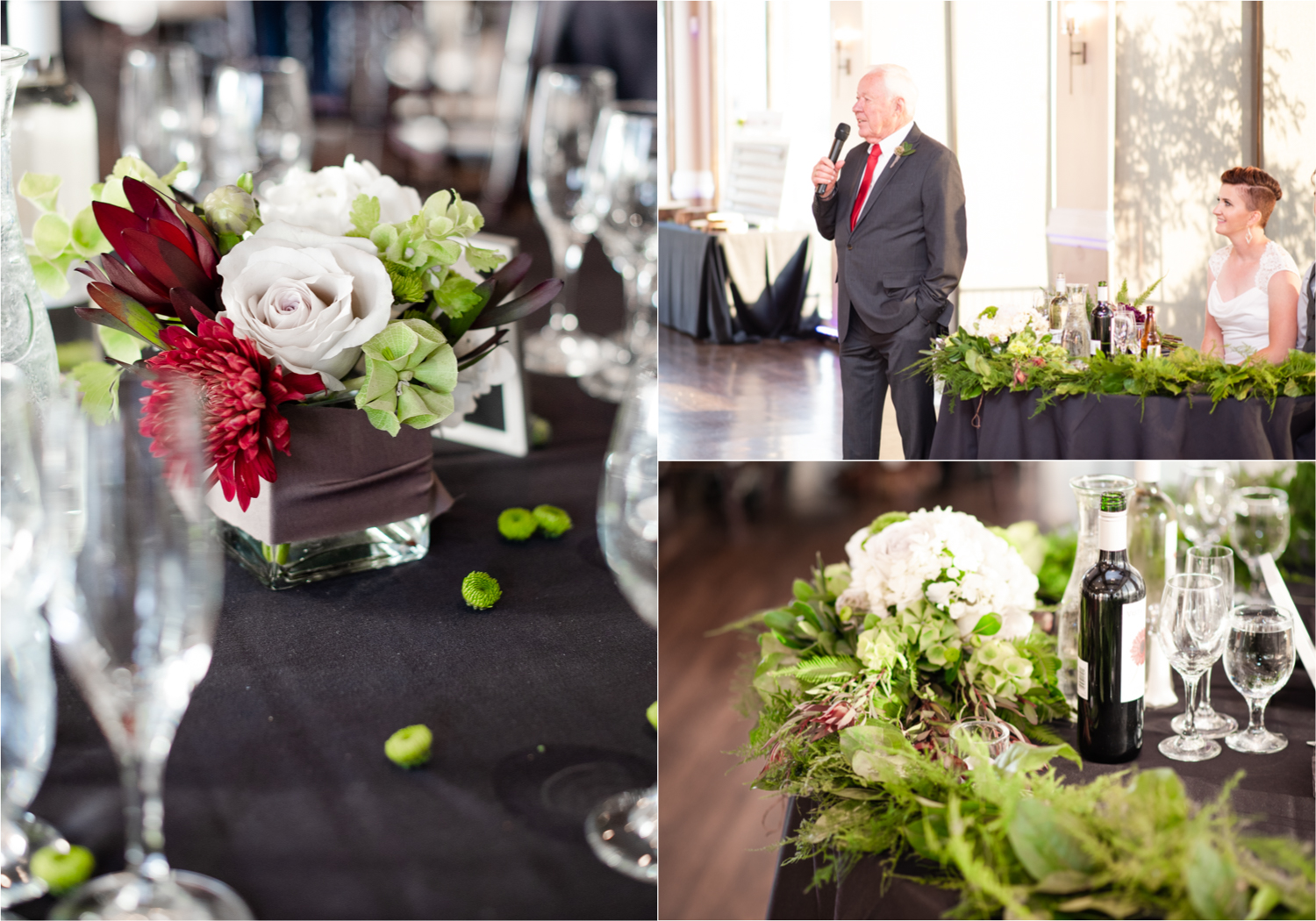 Modern Romantic wedding at Wedgwood Weddings Brittany Hill in Denver Colorado | Britni Girard Photography | Whiskey unity ceremony and live band The Burroughs are highlights of this musician couples wedding | Dragonfly Floral Company