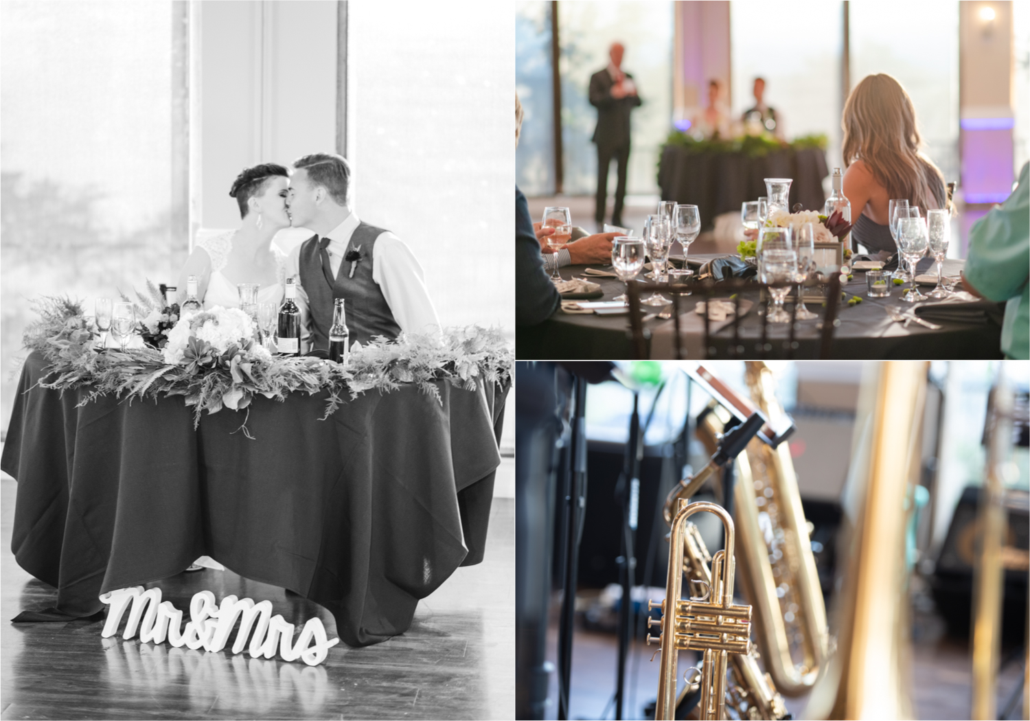 Modern Romantic wedding at Wedgwood Weddings Brittany Hill in Denver Colorado | Britni Girard Photography | Whiskey unity ceremony and live band The Burroughs are highlights of this musician couples wedding | Dragonfly Floral Company